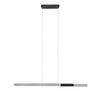 Ceiling Light Black Helios LED Bar Brushed Aluminium & Chrome 48w Trio 343310305