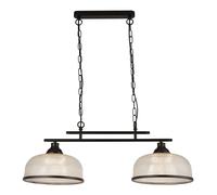 Searchlight Lighting Searchlight Highworth 2 Light Bar Ceiling Pendant In Black Finish