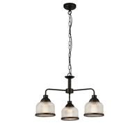 Ceiling Light Black Highworth 3 Matt Searchlight 1683-3BK