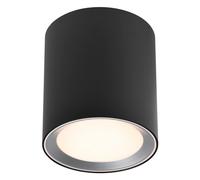 Nordlux Landon Smart LED downlight, black, height 14 cm