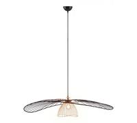 Reality Leuchten Lauris pendant light, matt black, Ø 100 cm, metal, E27