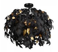 Ceiling Light Black Leavy 3 Matt And Gold Leaves Dia.700mm Trio R60463032