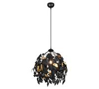 Ceiling Light Black Leavy Matt And Gold Leaves Dia.380mm Trio R10461932