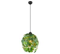 Ceiling Light Black Leavy Matt Green Leaves Dia.380mm Trio R10461915
