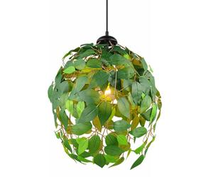 Ceiling Light Black Leavy Matt Green Leaves Dia.380mm Trio R10461915