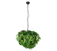Ceiling Light Black Leavy Matt Green Leaves Dia.700mm Trio R10464015