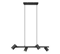 Ceiling Light Black Marley 4 Bar Matt Trio 302400432