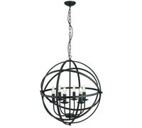 Ceiling Light Black Orbit 6 Searchlight 2476-6BK