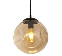 Paris Hammered Glass Pendant Light black