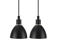 Nordlux Ray 2-Kit Indoor Dining Living Kitchen Hallway Pendant In Black (Diam) 12Cm