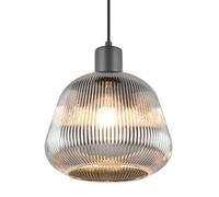 Ceiling Light Black Tarifa Matt Chrome Plated Glass Trio 362800132