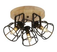Ceiling Light Black Vision 3 & Natural Searchlight 81698-3BK