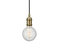 Ceiling Light Brass Avra Single Pendant Metal 60wmax E27 ES Screw Lamp Not Inc