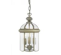 Searchlight 7133AB Bevelled Lantern 3 Light, antique brass