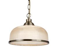 Ceiling Light Brass Bistro II Single Pendant Antique Searchlight 1682AB