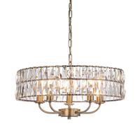 Ceiling Light Brass Clifton 5 Antique Endon 106244