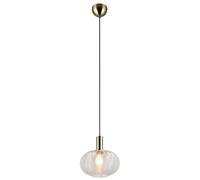 Reality Leuchten Elvezia pendant light, clear, Ø 26 cm, glass, E27