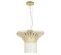 Ceiling Light Brass Gemma 8 Satin Searchlight 68511-8SB