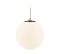 Nordlux Grant pendant light in brass with glass globe Ø 35cm
