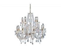 Ceiling Light Brass Marie Therese 12 Polished Searchlight 699-12