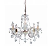 Searchlight 699-5 Marie Therese 5 Light, polished brass