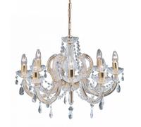 Searchlight 699-8 Marie Therese 8 Light, polished brass