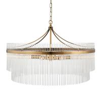 Ceiling Light Brass Marietta 7 Antique Endon 112574