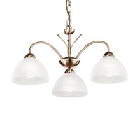 Ceiling Light Brass Milanese 3 Antique Searchlight 1133-3AB