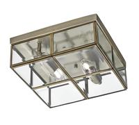 Ceiling Light Brass Pisa 2 Antique 250mm Searchlight 6769-26AB