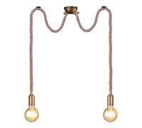 Ceiling Light Brass Rope 2 Old Trio 310100204
