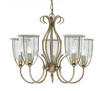 Searchlight Lighting 6355-5AB Silhouette Antique Brass 5 Light Ceiling Fitting