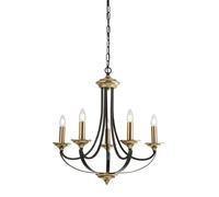 Dark Bronze Ceiling Pendant with 5 Lights bronze