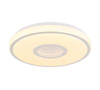 Luminosa Lighting Luminosa Astania Decorative Flush Ceiling Light White Center Tunnel Effect Led 3000K