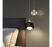 Ceiling Light, Ceiling Light LED Modern Chandelier Lamp LED Crystal Chandelier Pendant Light Brass Ceiling Hanging Light Copper Suspension Luminaire Adjustable Droplight for Kitchen Island Dining Room