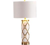 Ceiling Light, Ceramic Table lamp Nordic Lamp Modern Gold Painted White Porcelain Bedside for Living Room Study Office Home Decoration Desk