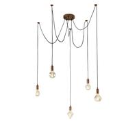Ceiling Light Copper Cord 5 Antique Trio 310100562