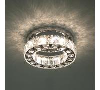 Ceiling Light Crystal Chandelier Flush Mount Distant Operated Dimmable
