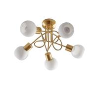 Ceiling Light 'Elaina' dimmable in Gold Made of Glass for e.g. Living Room & Dining Room (5 Light Sources, E14) from Lindby | Ceiling lamp, lamp