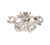 Ceiling Light 'Elviro' dimmable (Modern) in Silver for e.g. Living Room & Dining Room (3 Light Sources, E14) from Lindby | Ceiling lamp, lamp
