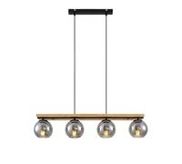 Ceiling Light 'Enrique' dimmable (Modern) in Brown Made of Glass for e.g. Living Room & Dining Room (4 Light Sources, E27) from Lindby | Pendant Lighting, lamp, Hanging lamp, lamp, Ceiling lamp