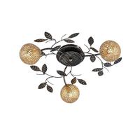 Ceiling Light 'Evory' dimmable) in Gold Made of Metal for e.g. Living Room & Dining Room (3 Light Sources, G9) from Lucande | Ceiling lamp, lamp