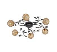 Ceiling Light 'Evory' dimmable) in Gold Made of Metal for e.g. Living Room & Dining Room (6 Light Sources, G9) from Lucande | Ceiling lamp, lamp