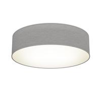 Ceiling Light Fabric Shade Lamp 2 Light Living Room Bedroom 38cm Taupe Gray