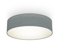 Ceiling Light Fabric Shade Lamp 2 Light Living Room Bedroom Hallway 38cm Grey