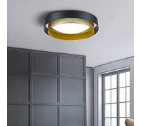 Ceiling Light Fixture Flush Mount Light, 1 - Flush Mount Modernism Iron Drum Flush in Black/White (White-Natural Light, 18") (Blackwhite Light 15)