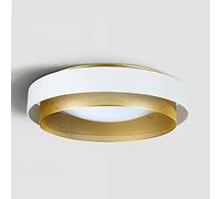 Ceiling Light Fixture Flush Mount Light, 1 - Flush Mount Modernism Iron Drum Flush in Black/White (White-Natural Light, 18") (Whitethird Gear Dimming 18)