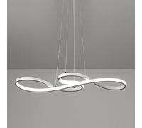 Ceiling Light Fixture Pendant Light, Metal Hung Fixtures Contemporary Pendant Lighting for Dining Room (47.5 Inch, White) (White 47.5 Inch)