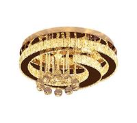 Ceiling Light Fixture Pendant LightCeiling Light Fixture Fixture, Crystal Flush Modernism Chrome Finish LED Semi Flush (Star) (Silver Moon)