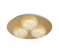 Ceiling Light Gold Celestia 3 LED Leaf Searchlight 32511-3GO