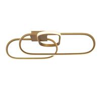 Ceiling Light Gold Clip LED CCT Flush Searchlight 61774GO [EEK: G]